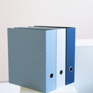 Das Bild zeigt eine Reihe Ordner nebeneinander